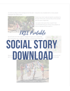 Social story for Kids Together Playground Walk, Run, and Roll for Inclusive Play