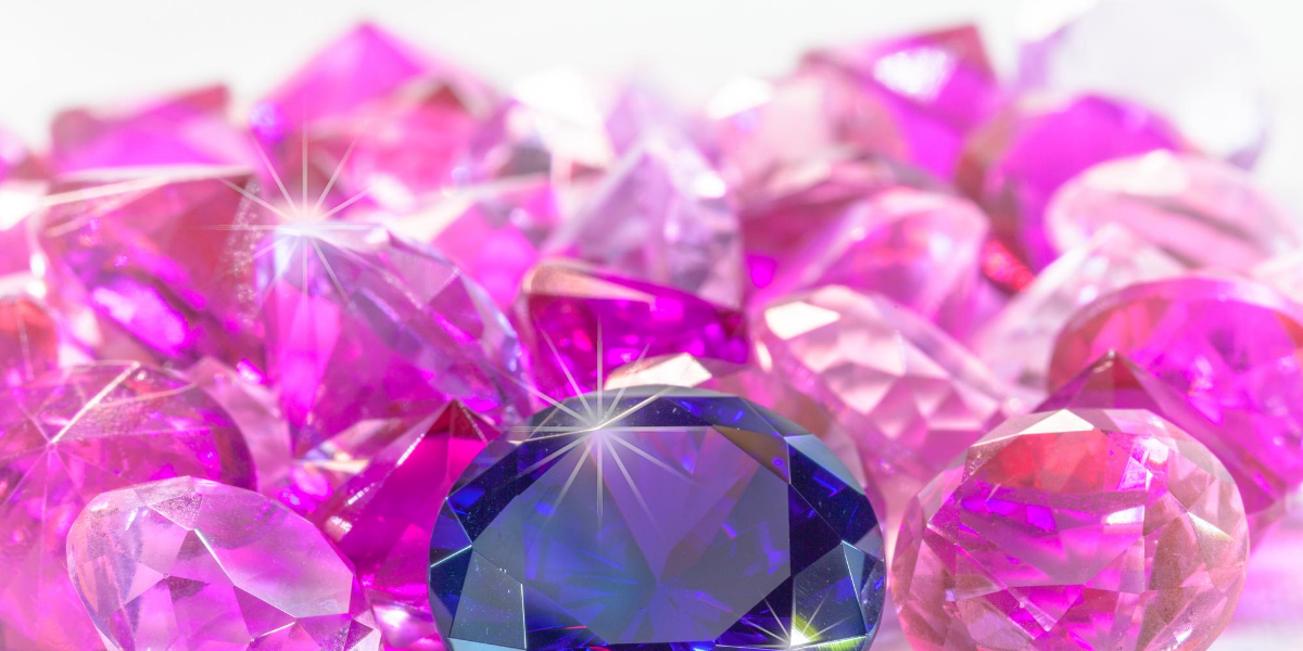 Image of purple and blue jewels